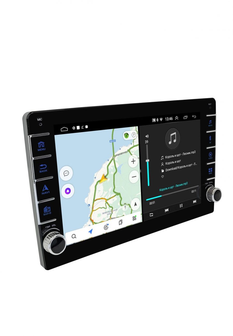 Магнитола A-TRON DOUBLE KNOBS  UIS8141E ARM 4Core-A7,1.3GH/MIPI 720*1280 Carplay8035 COLORFUL LIGHTS FAN 10 дюймов, 2+32G