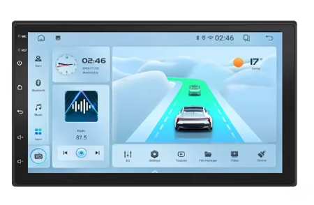 Магнитола A-TRON DOUBLE KNOBS  UIS8141E ARM 4Core-A7,1.3GH/MIPI 720*1280 Carplay8035 COLORFUL LIGHTS FAN 9 дюймов, 2+32G